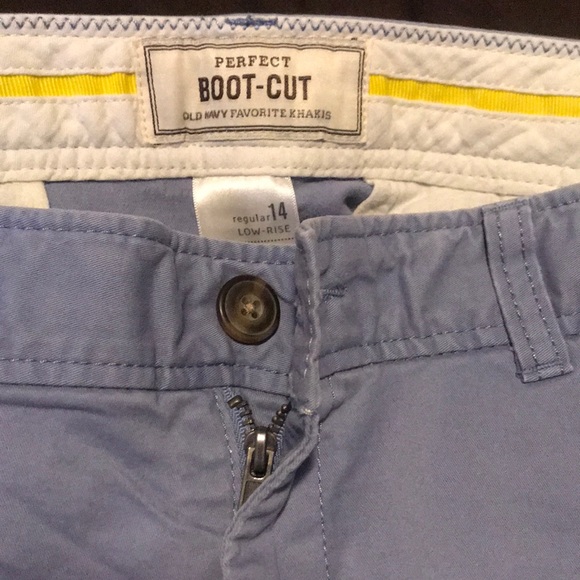 Old Navy Lt Blue khakis - Picture 2 of 4